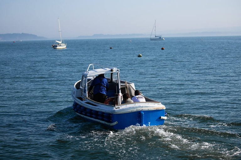 Sheltered Deep Water Swinging Moorings in Poole Harbour Lake Yard