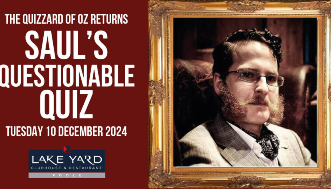 Saul's Questionable Quiz Nights return to Lake Yard Tuesday 10 December