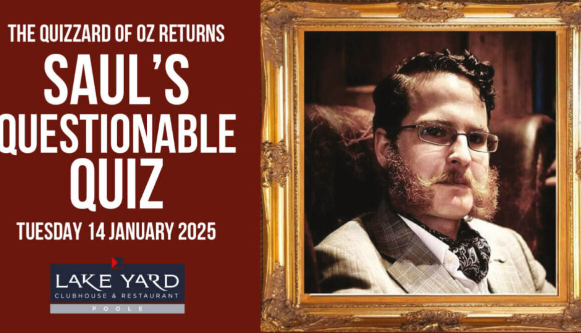Saul's Questionable Quiz Nights return to Lake Yard Tuesday 14 January
