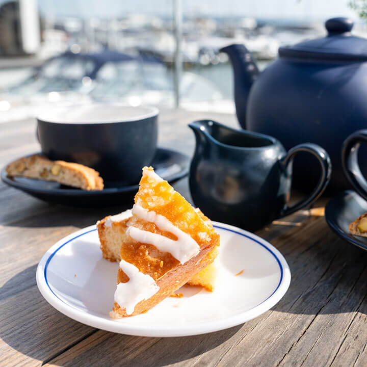 Delicious cakes and pastries at the Tea by the Sea